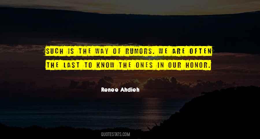 Quotes About Rumors #1357257