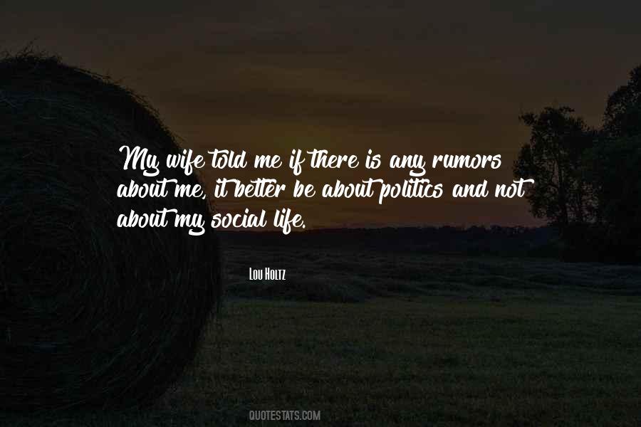 Quotes About Rumors #1374576