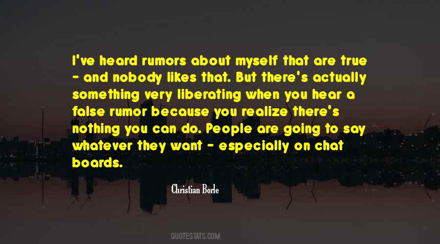 Quotes About Rumors #1711287