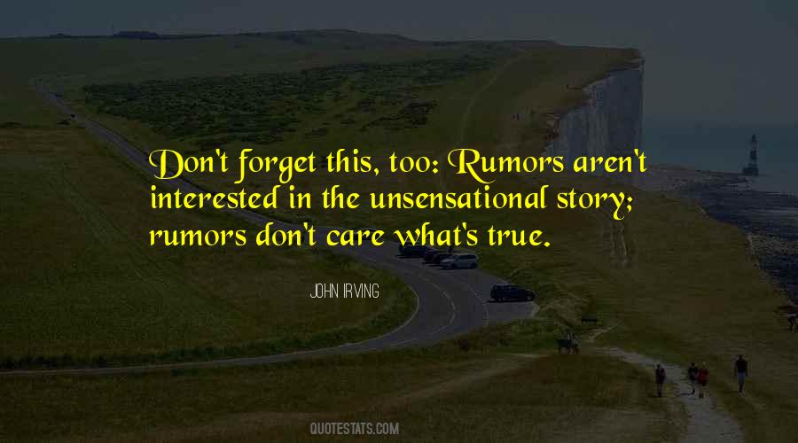 Quotes About Rumors #1846031