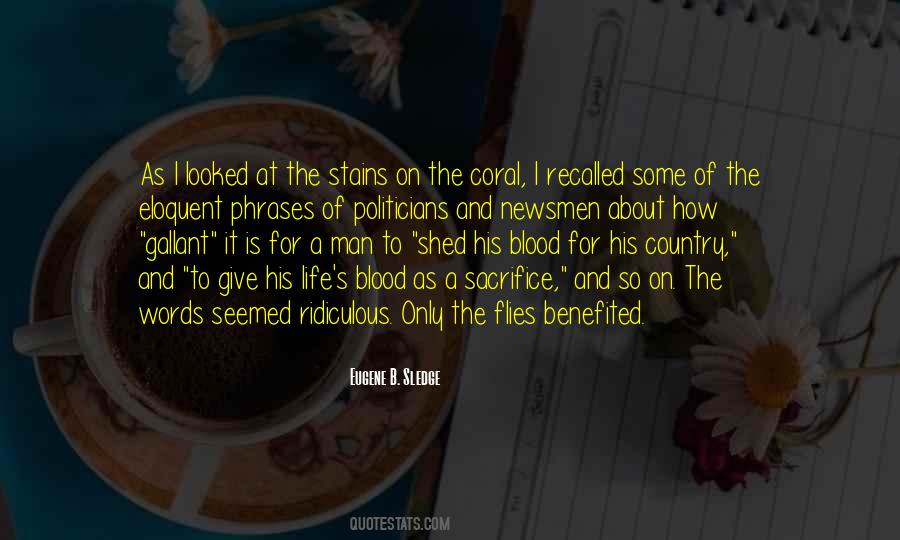 Quotes About Sacrifice For Life #139544