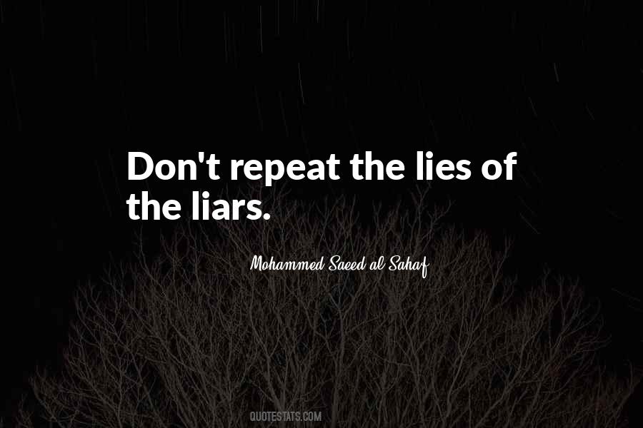 Liars Lies Quotes #345578