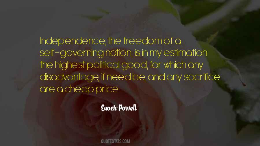 Quotes About Sacrifice And Freedom #1397034