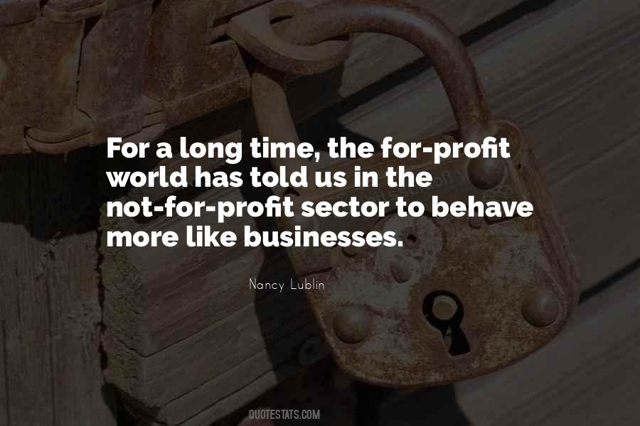 Not For Profit Quotes #1425395