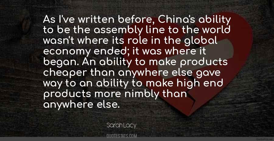 Quotes About China Economy #428477
