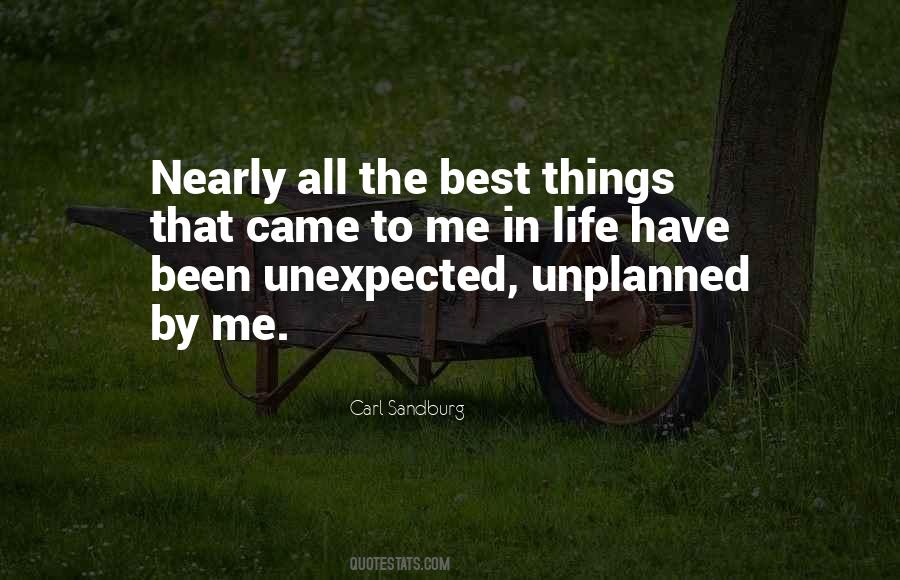 Quotes About Unplanned Life #522636