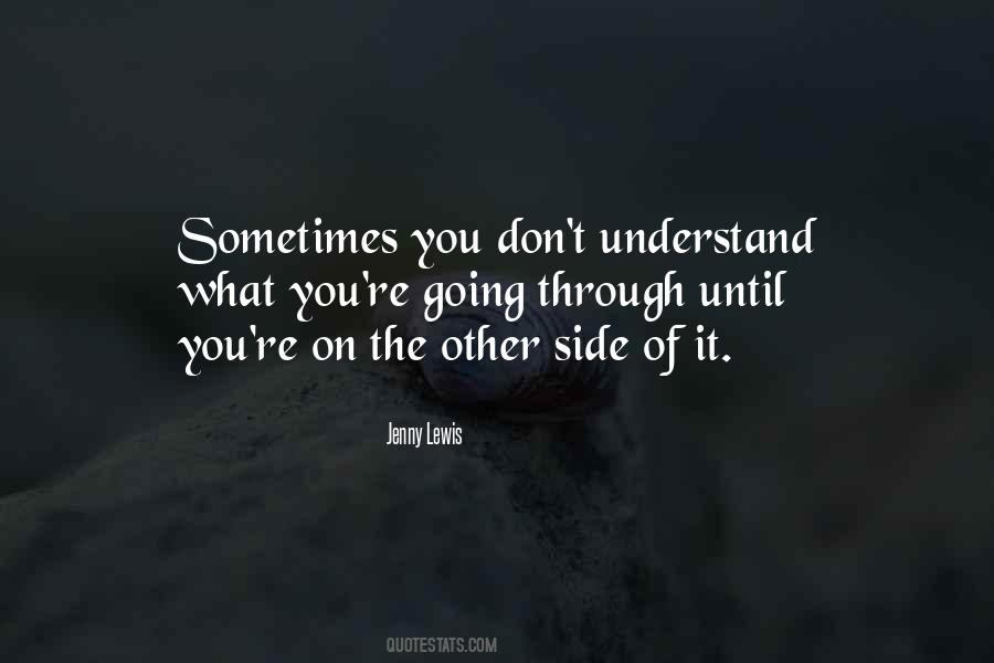 Quotes About You Don't Understand #1737169