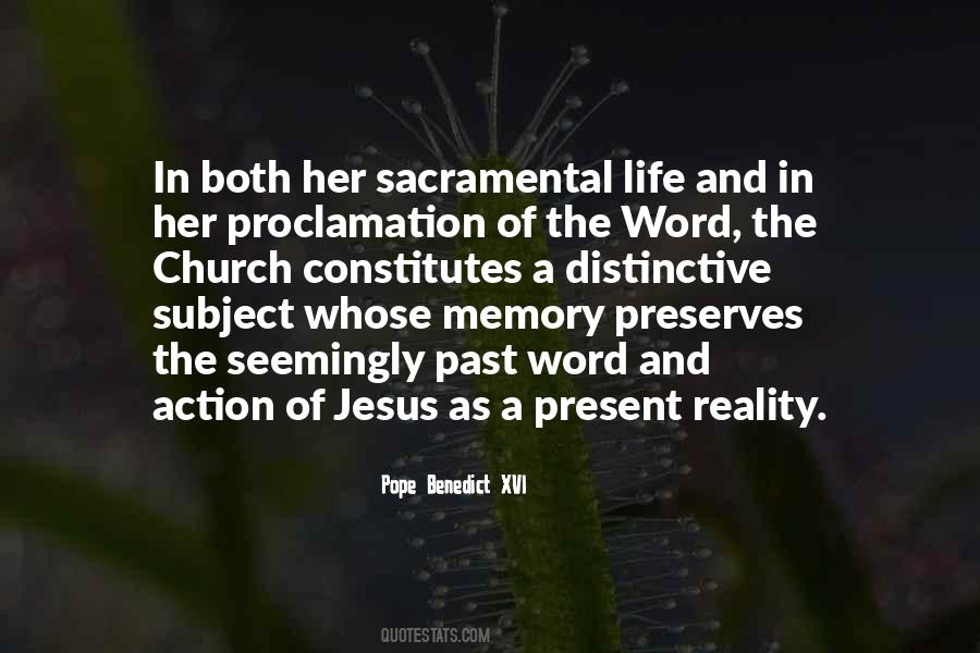 Quotes About Sacramental #1292405