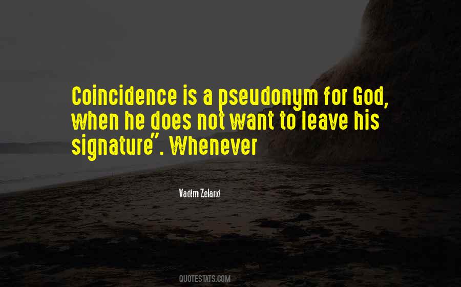 Quotes About Coincidence #233722