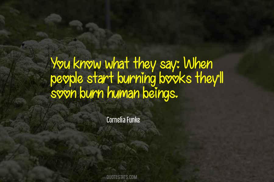 Quotes About Burning Books #1099475