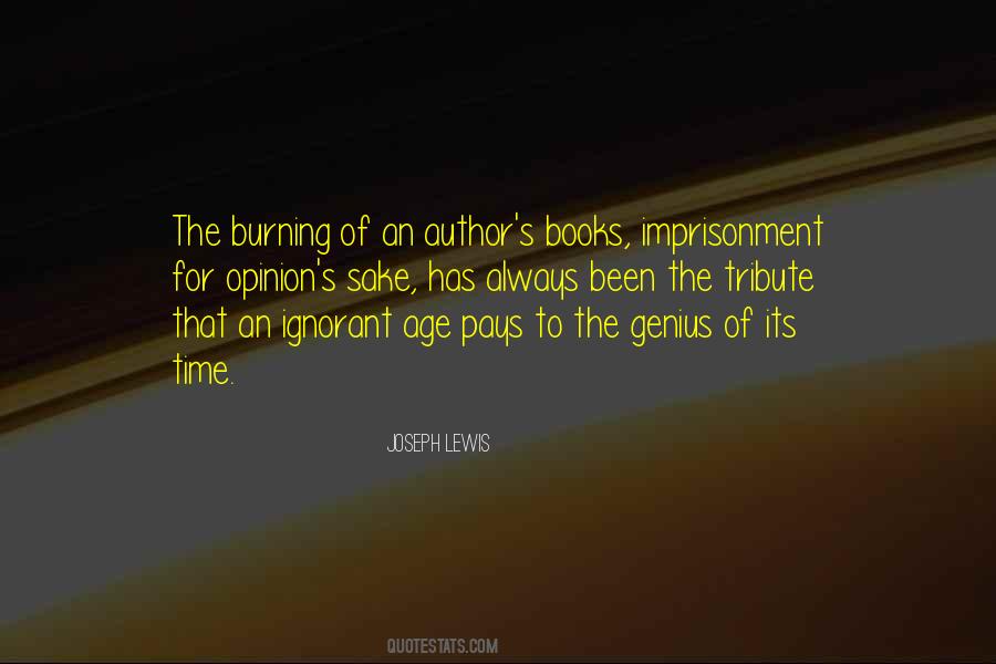 Quotes About Burning Books #1331427