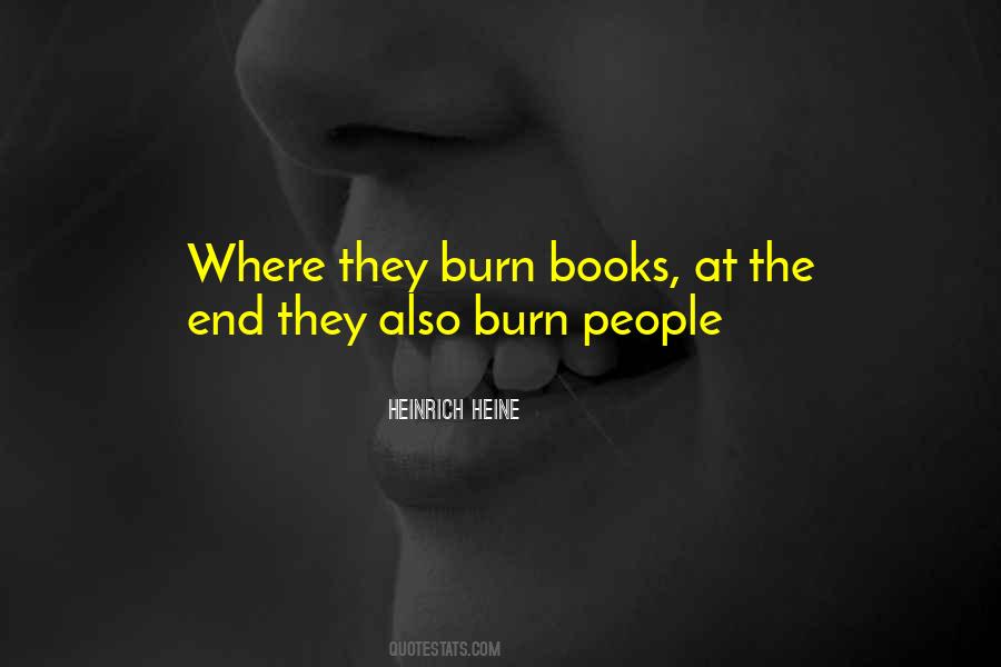 Quotes About Burning Books #1733597