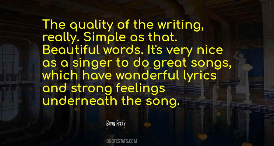 Quotes About Songs And Feelings #1333208