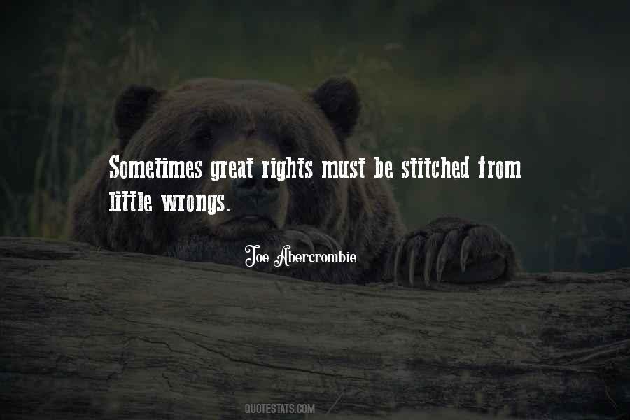 Quotes About Wrongs And Rights #227930