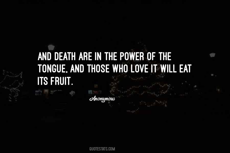 Quotes About The Power Of Tongue #1303822