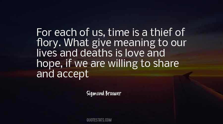Love Time Death Quotes #625678