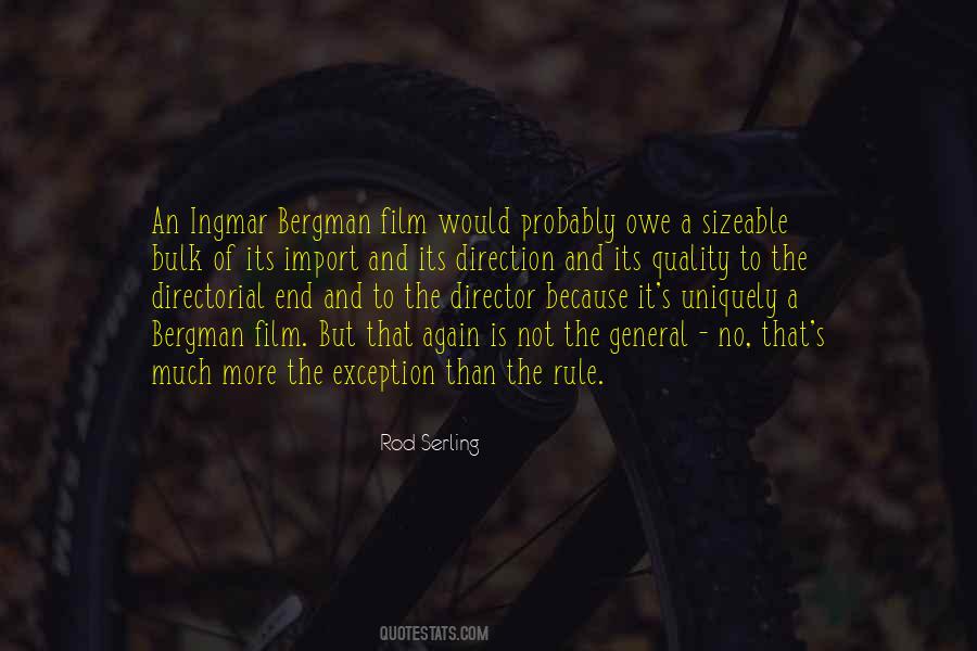 Quotes About Bergman #163288