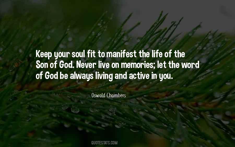 Quotes About Living The Word Of God #1302361