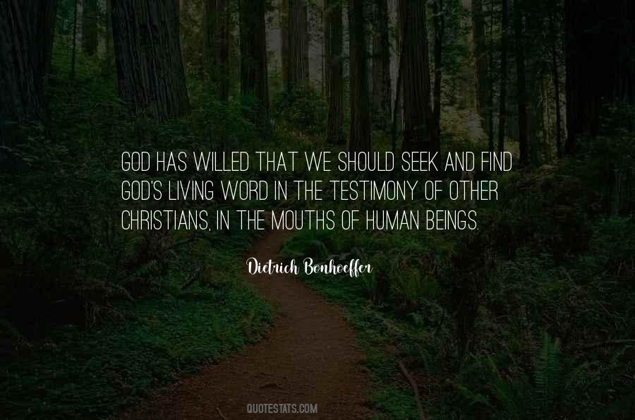 Quotes About Living The Word Of God #1636195