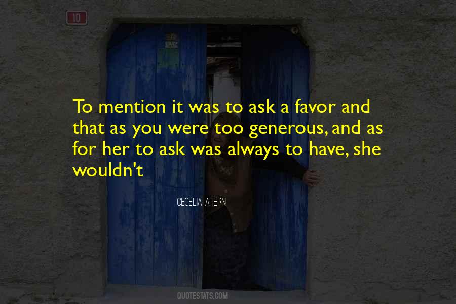 Quotes About Asking A Favor #1412677