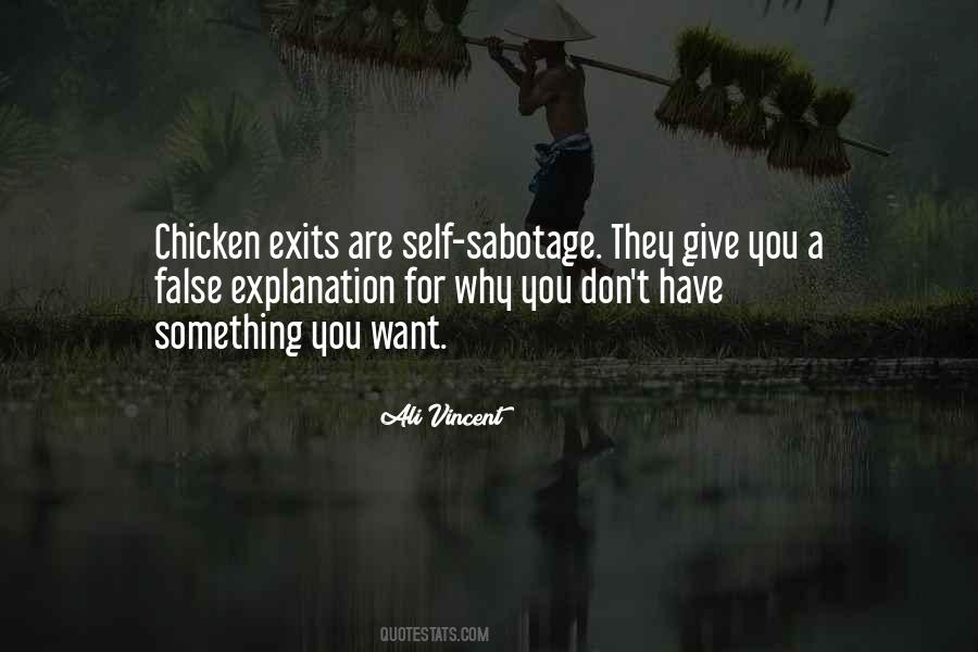 Quotes About Sabotage #983766