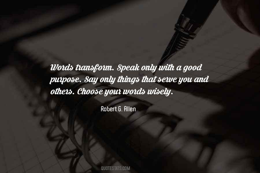 Quotes About Words You Speak #111048