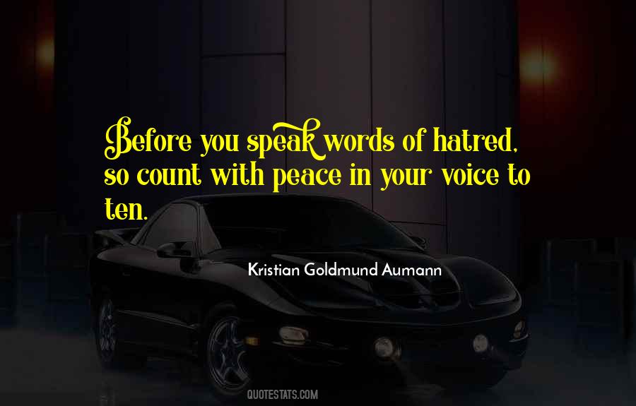 Quotes About Words You Speak #93867