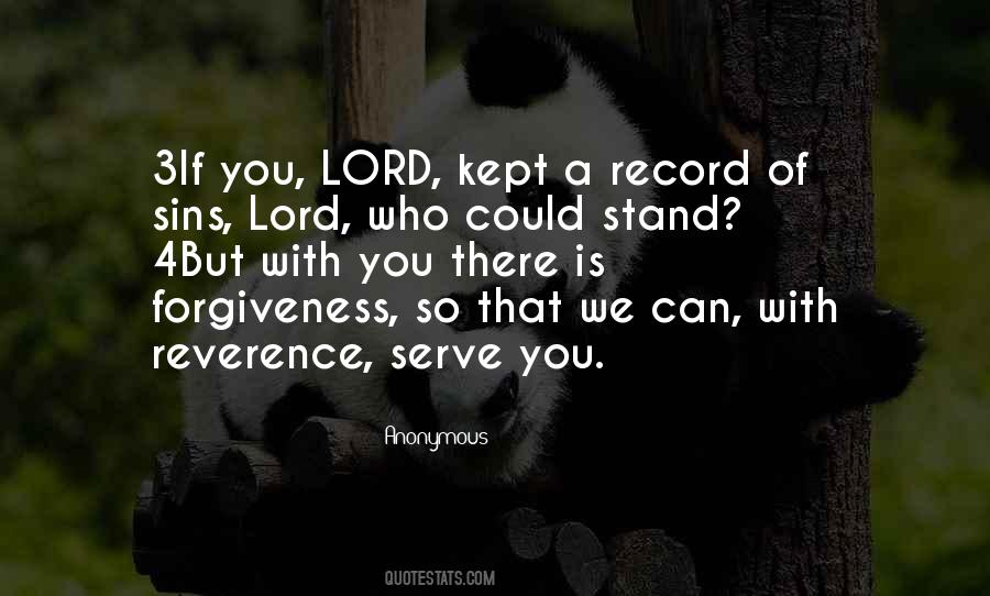 Quotes About Reverence #1207945