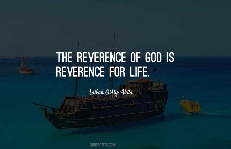 Quotes About Reverence #1365585