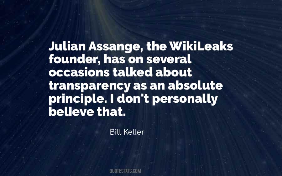 Quotes About Wikileaks #1175386