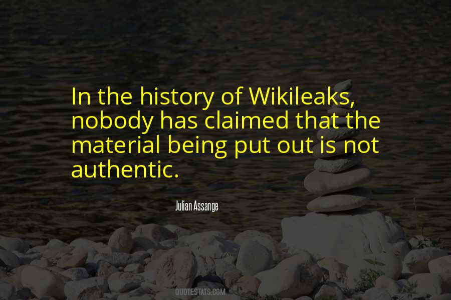 Quotes About Wikileaks #1283351