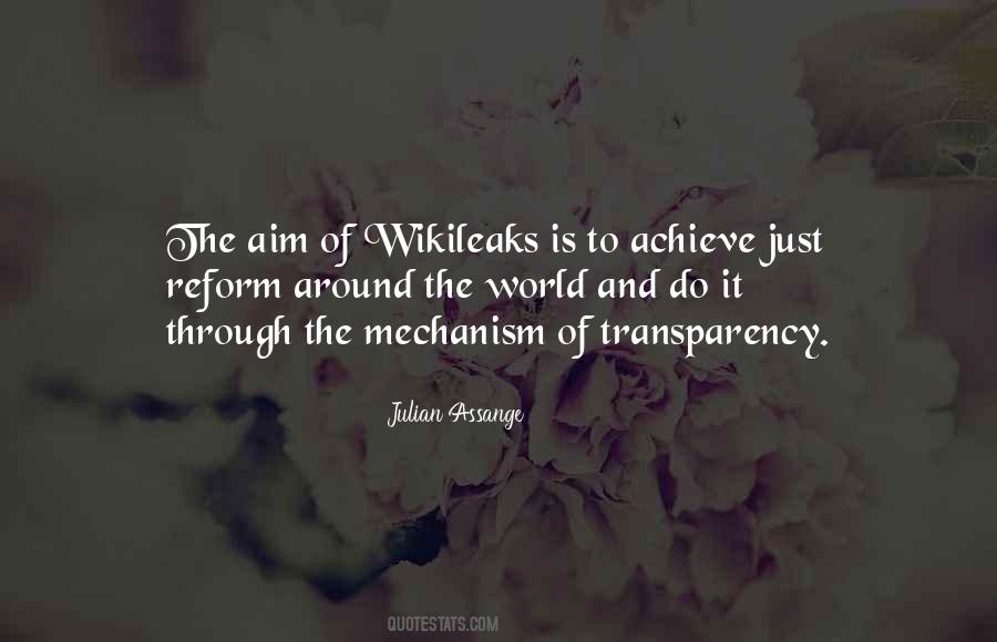 Quotes About Wikileaks #1493970