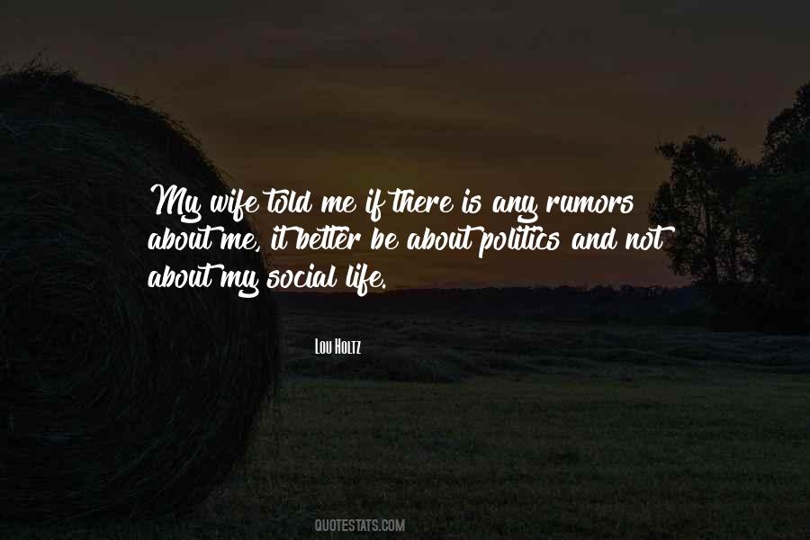 Quotes About Rumors About Me #1374576