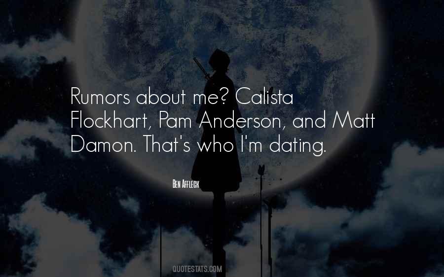 Quotes About Rumors About Me #1601890