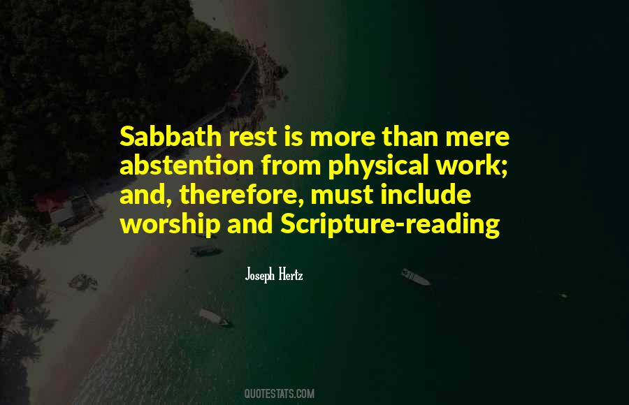Quotes About Sabbath Rest #384198