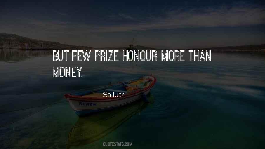 Prize Money Quotes #483079