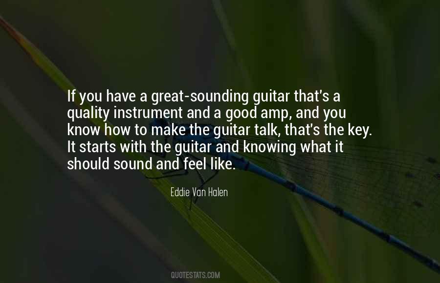 Quotes About Guitar Sound #1385753