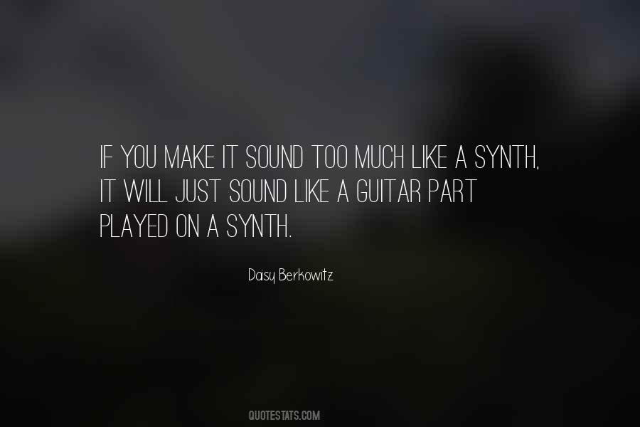 Quotes About Guitar Sound #1673065