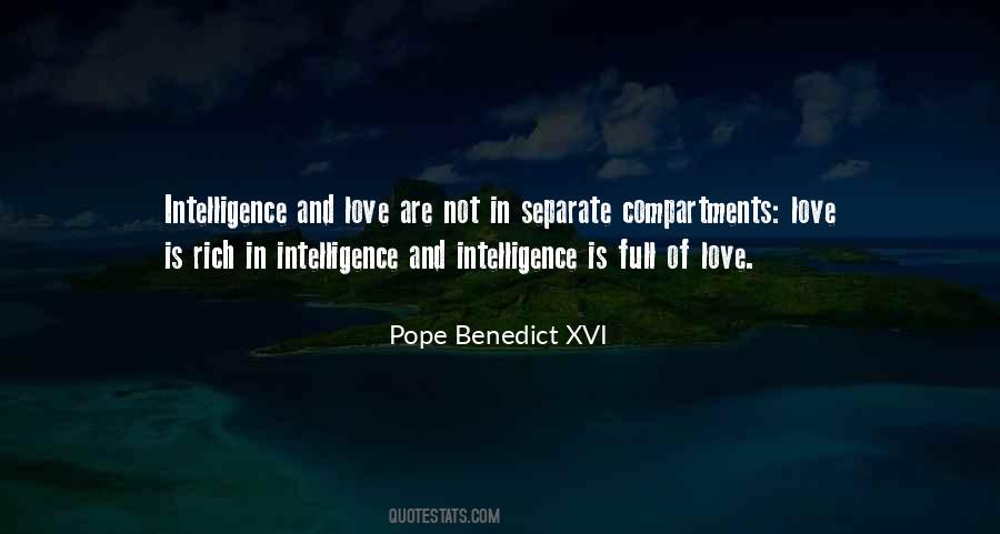 Quotes About Intelligence And Love #172629