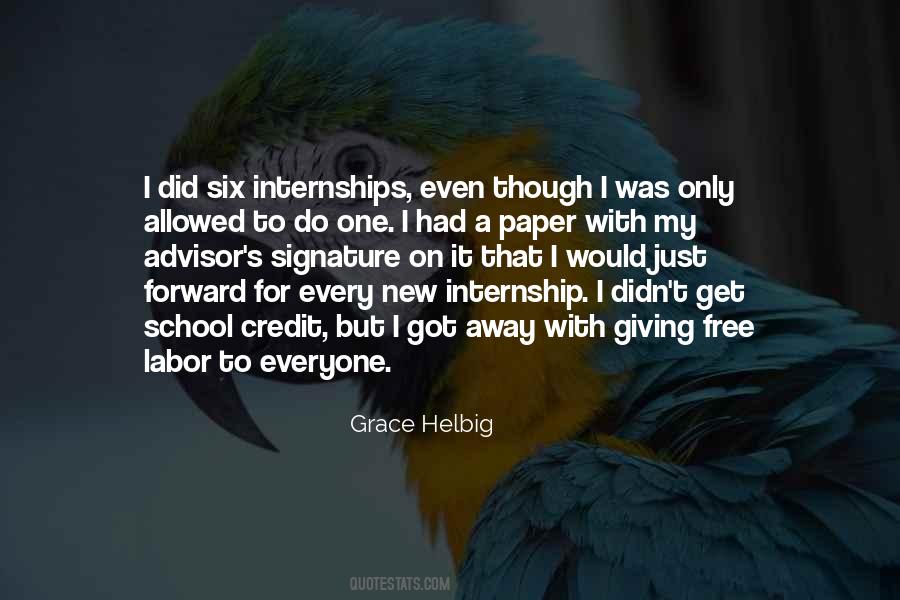 Quotes About Internships #63572