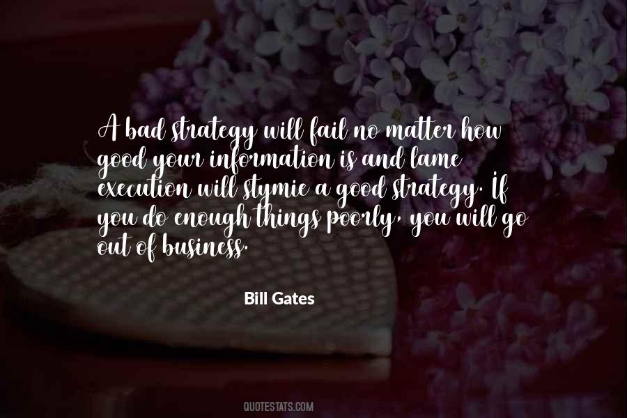 Quotes About Strategy Execution #84500