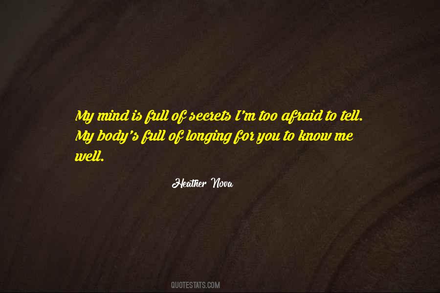 Secret To Tell You Quotes #848998