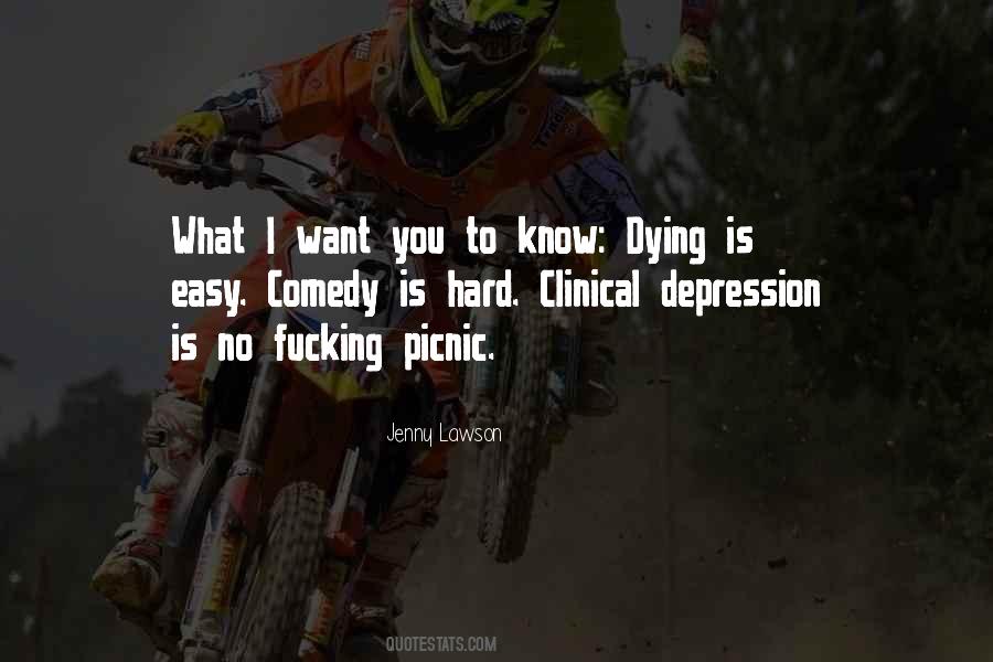 Quotes About Clinical Depression #1078602