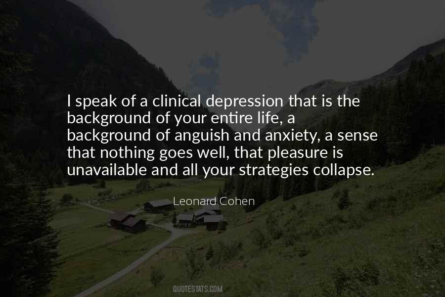 Quotes About Clinical Depression #1455892