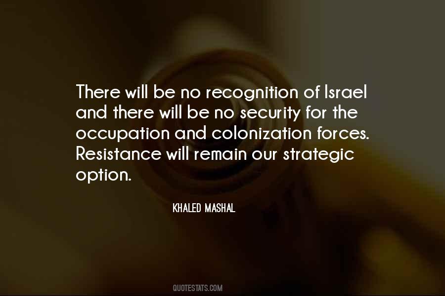Israel Occupation Quotes #195854