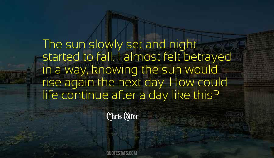 Night Fall Quotes #133009