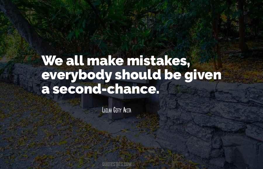 Quotes About A Second Chance #634523 Quotes About A Second Chance #634523