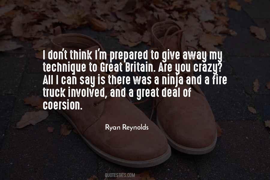 Quotes About Ryan Reynolds #1231373