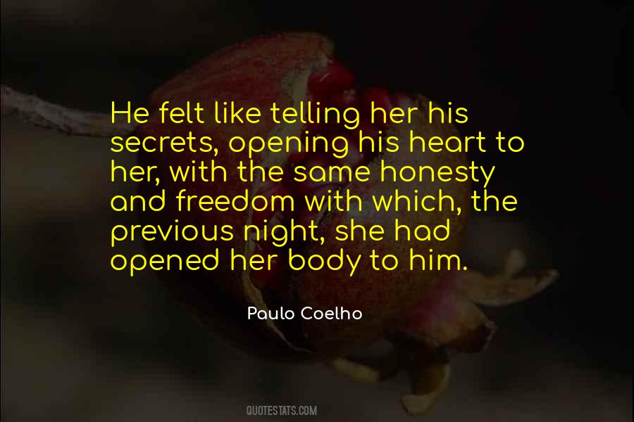 Quotes About Telling Secrets #1029926