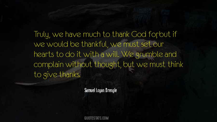 Quotes About Thanks To God #176003